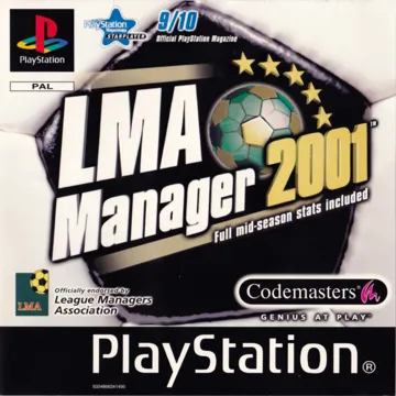 LMA Manager 2001 (EU) box cover front